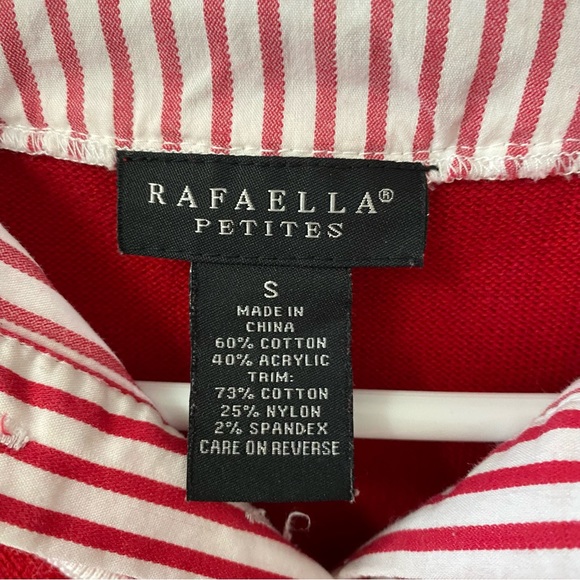 RED COLLARD SWEATER - Picture 4 of 4